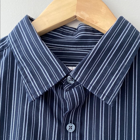 Merona Black Striped Men's Shirt - Picture 5 of 8